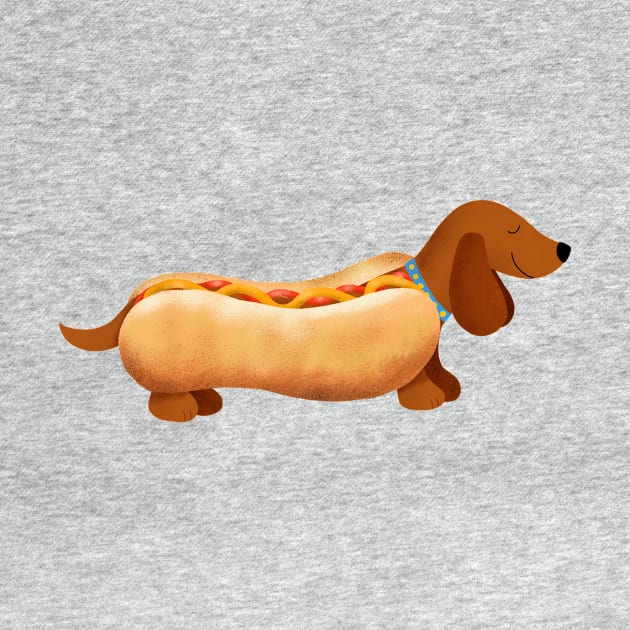 Hot Dog, Sausage Dog by SarahWIllustration